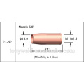 Acessórios de solda de bocal Tweco 21-50